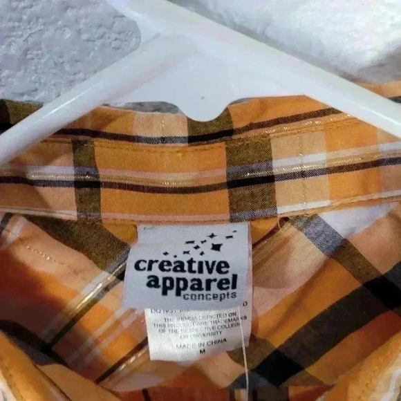 Creative Apparel Button Up Women's  Sz Med Texas Longhorn NCAA Short Sleeve NWT - Picture 5 of 8